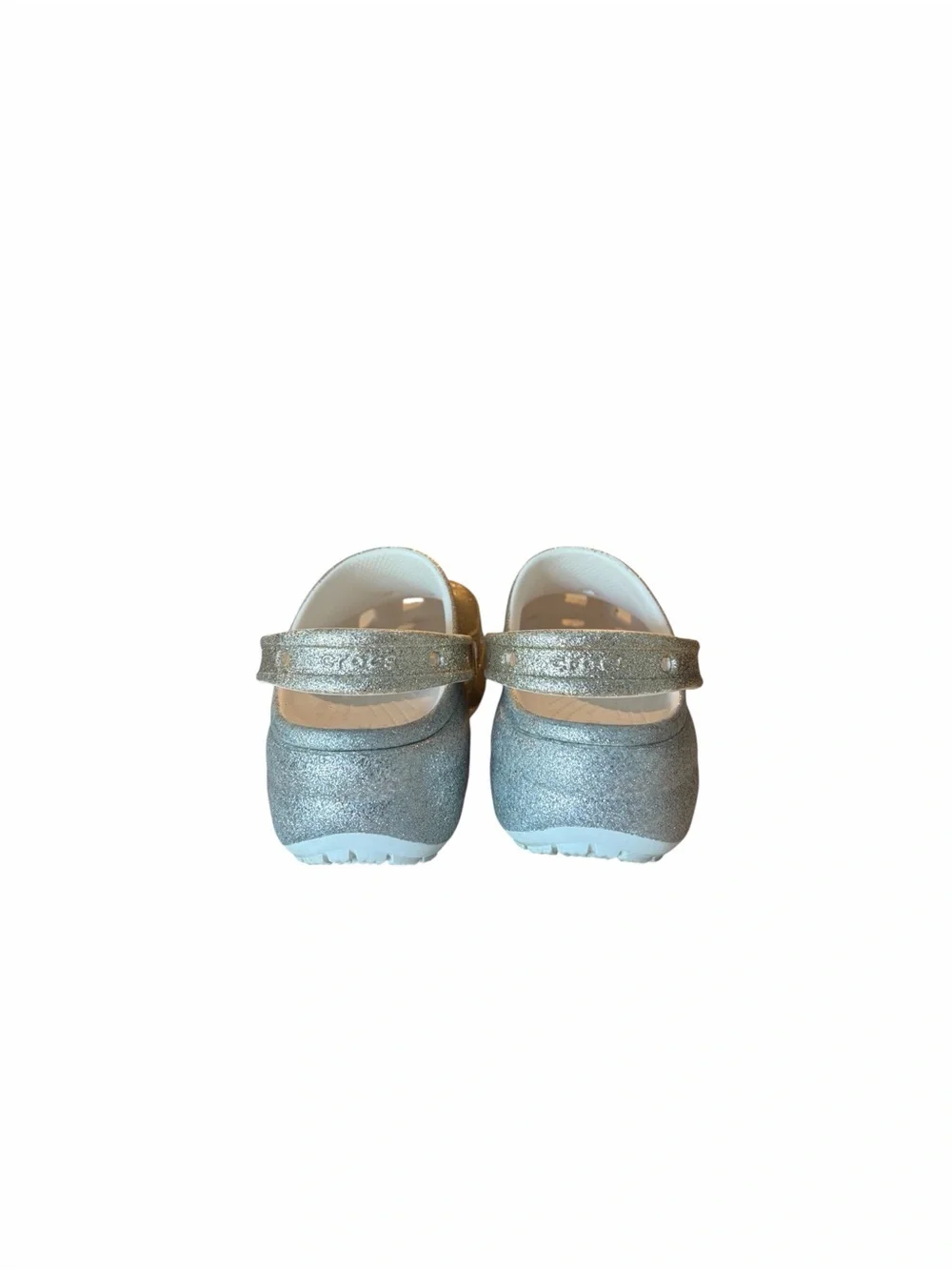 Crocs Classic Platform Glitter Ombre Clogs-Big Girls Size 5